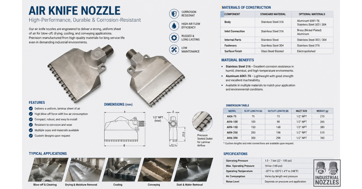 Air Blower Nozzle (Béc thổi khí hình dẻ quạt) (1)
